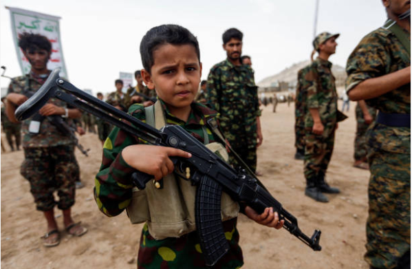 Yemen’s Houthi rebel group has recruited more than 30,000 child soldiers 