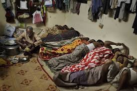 Living conditions of forced labor workers