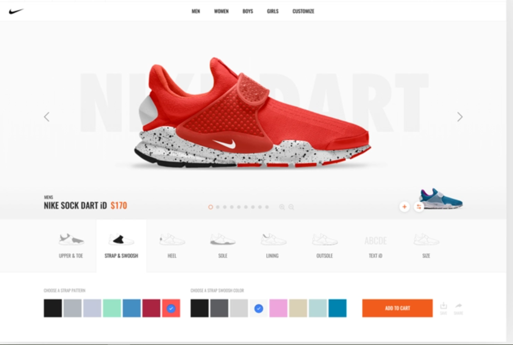 Nike is one of the most famous brands that embraces product customization