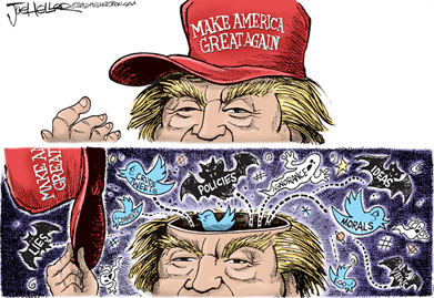 A cartoon by Joe Heller on Trump’s America